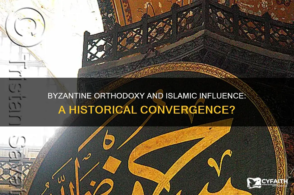 did the orthodox church absorb islamic views in byzantium