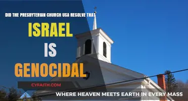 Presbyterian Church USA's Stance: Accusing Israel of Genocide?