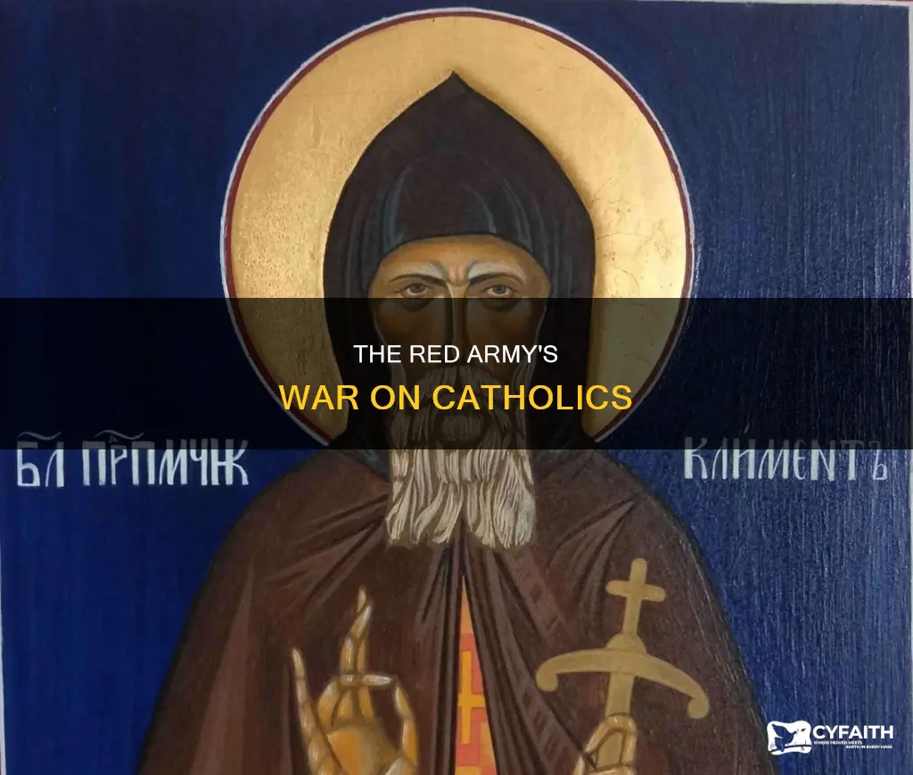 did the red army kill catholics