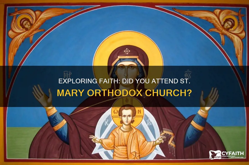 did you go to st mary orthodox
