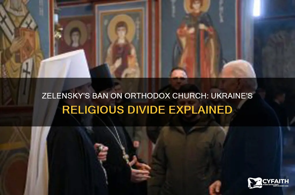 did zelensky ban the orthodox church
