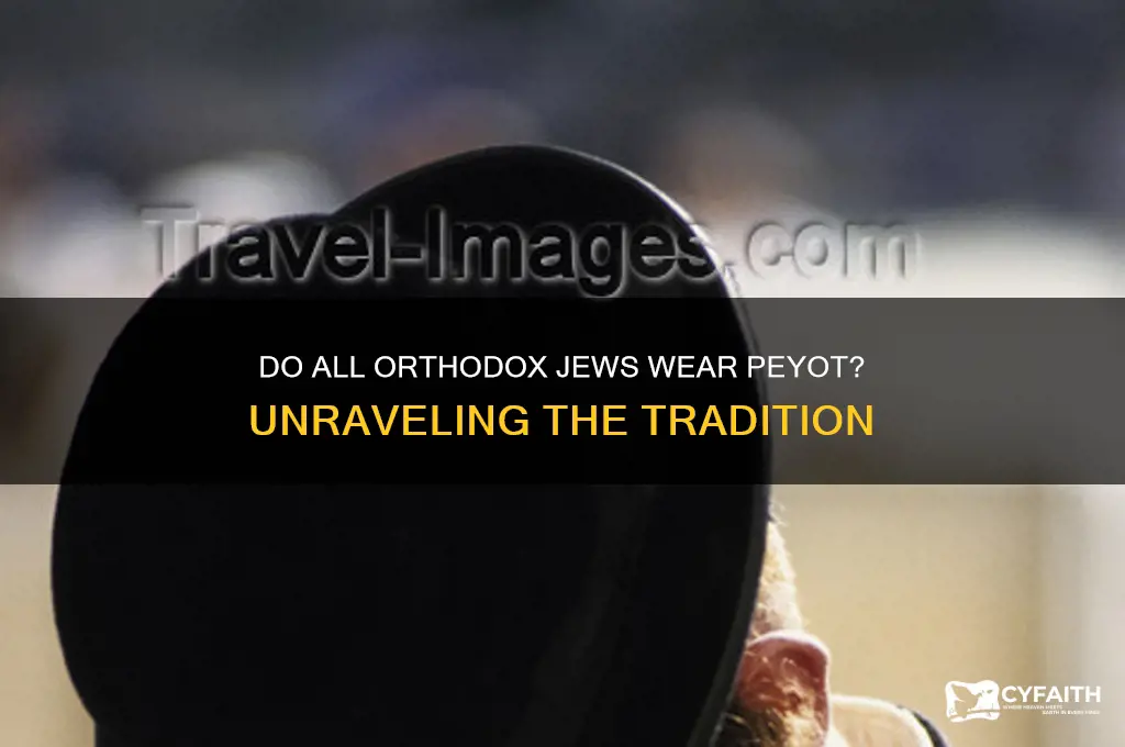 do all orthodox jews wears peyot
