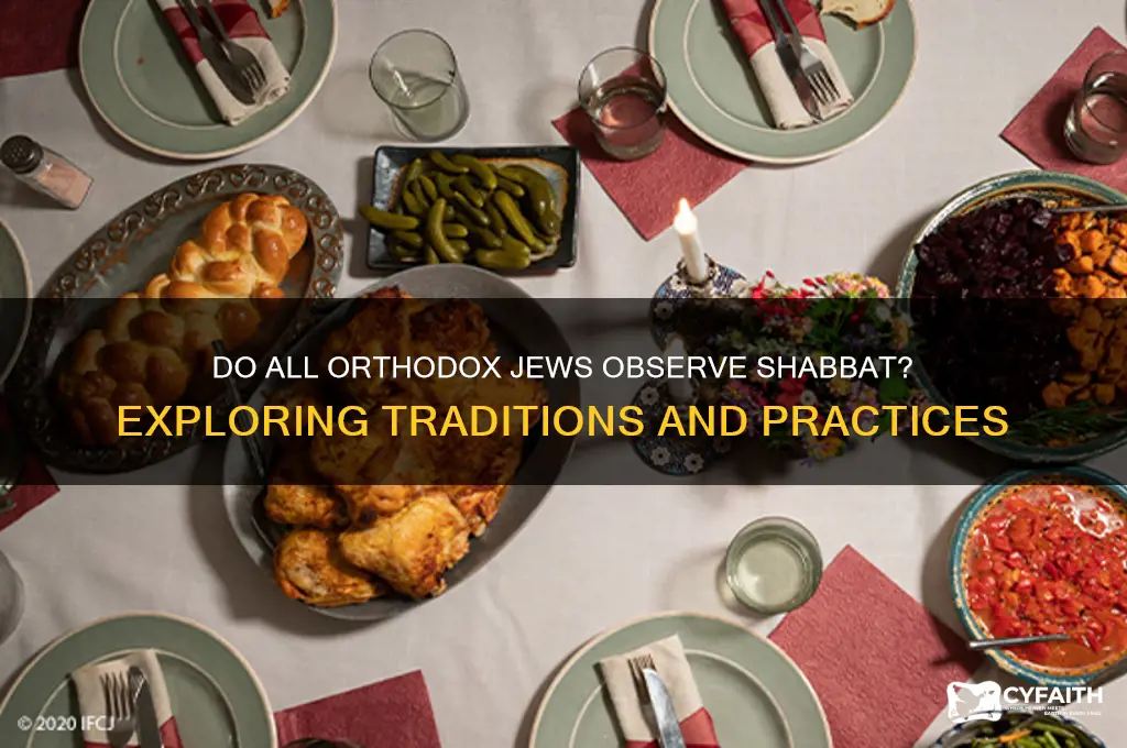 do all orthodox observe shabbat