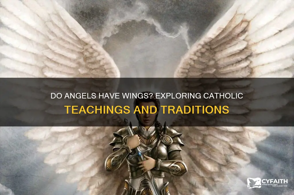 do angels have wings catholic