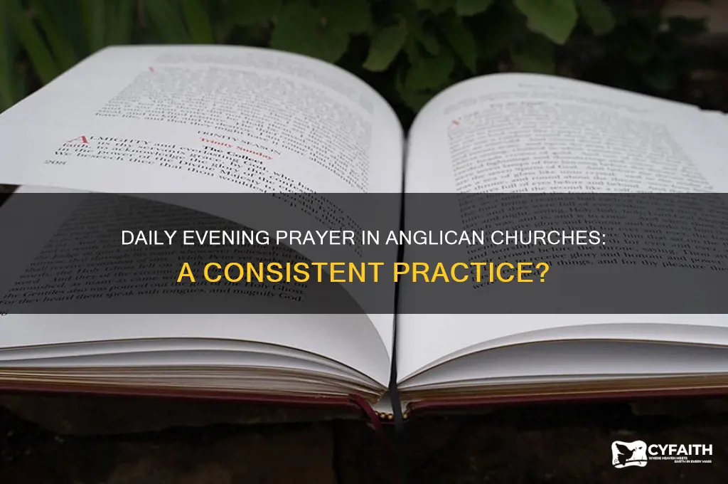 do anglican churches have evening prayer every day