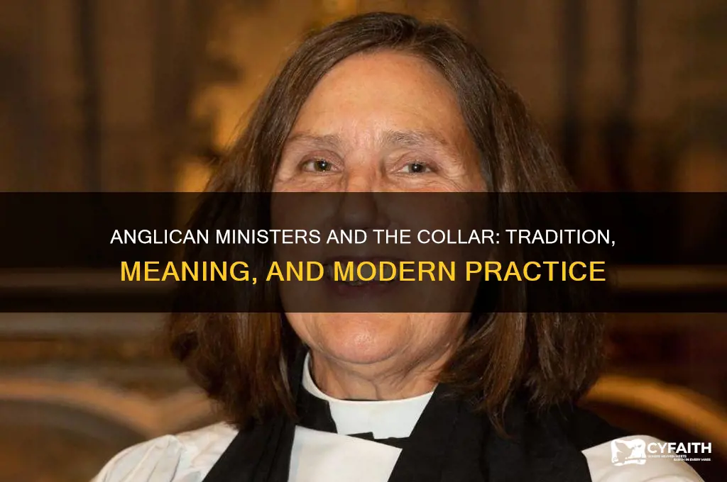 do anglican ministers wear a collar