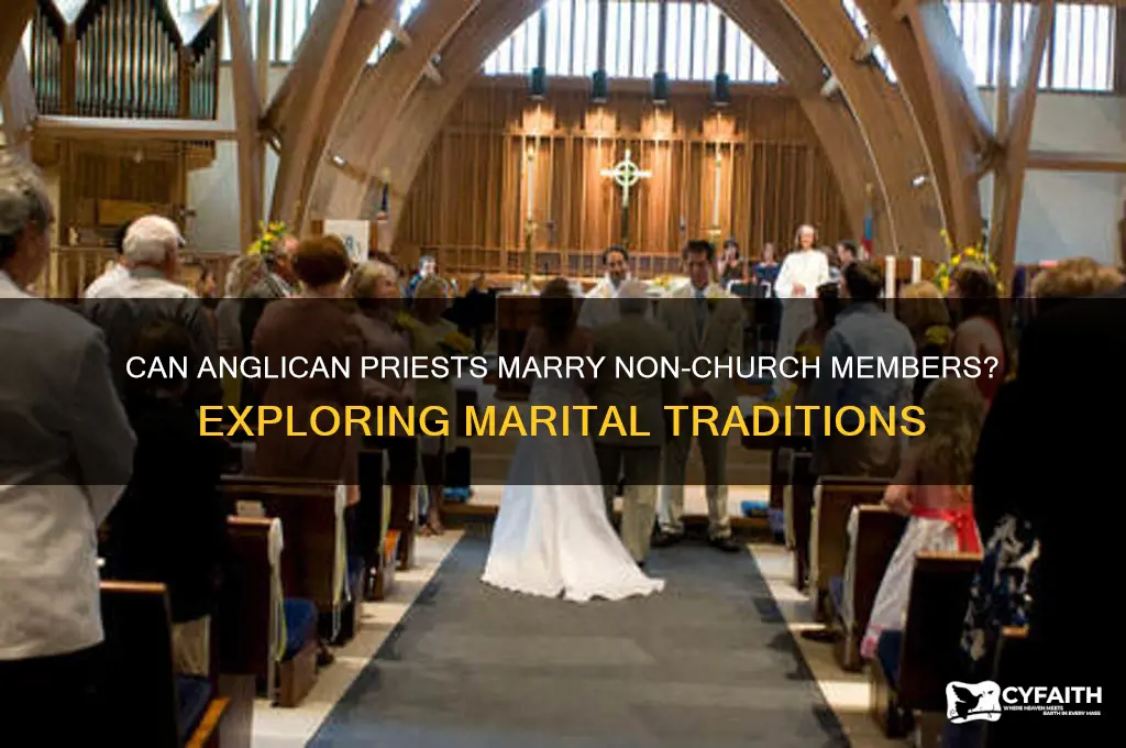 do anglican priests marry outside the church
