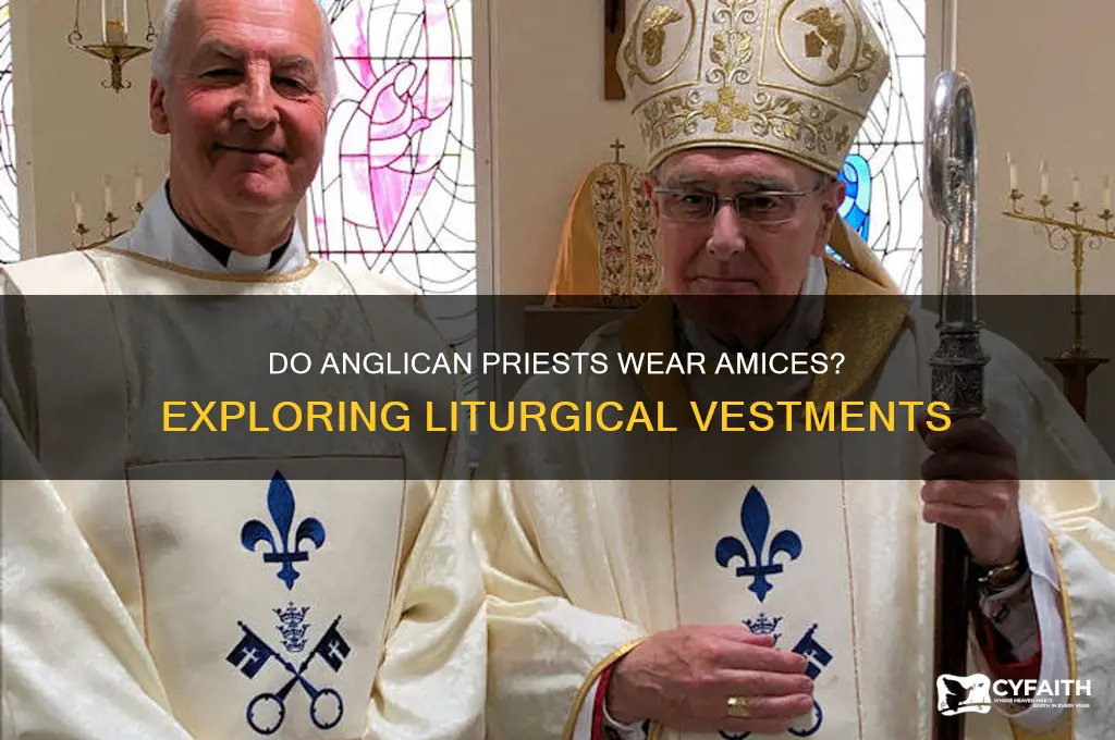 do anglican priests wear amices