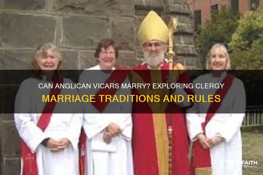 do anglican vicars marry