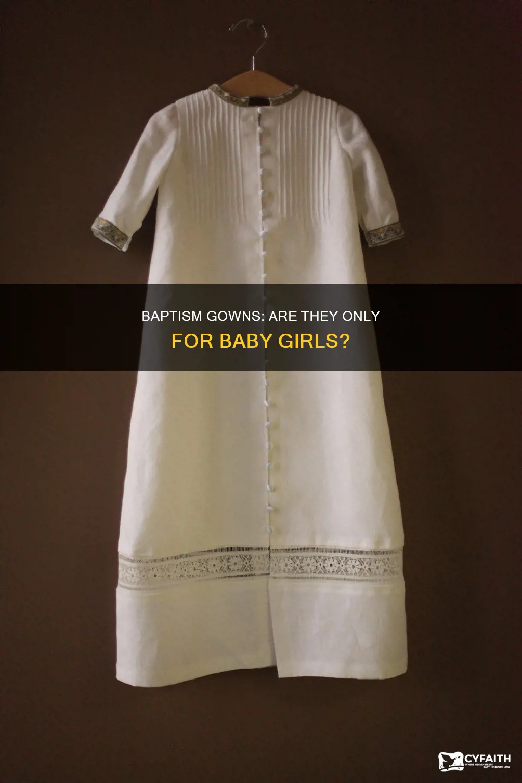 do baby boy catholic baptism wear gown