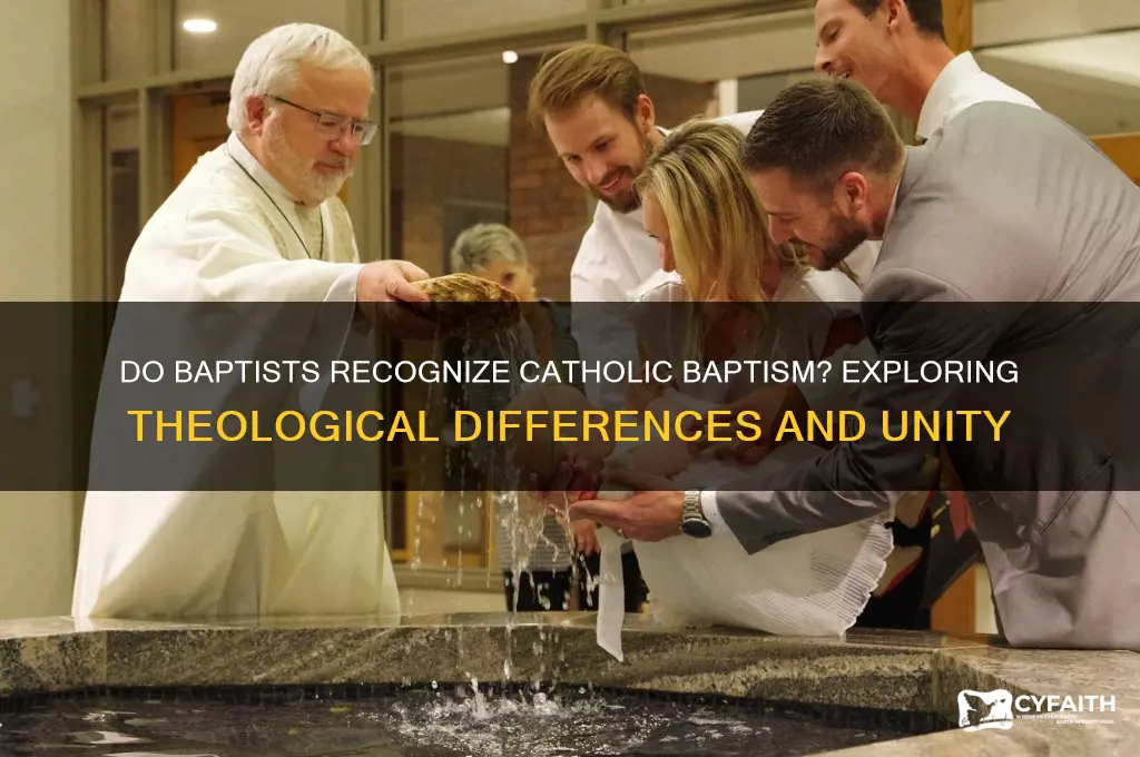 do baptists accept catholic baptism