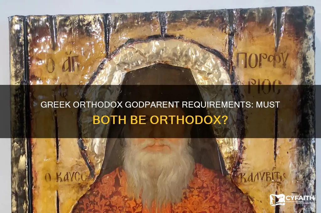 do both godparents have to be greek orthodox