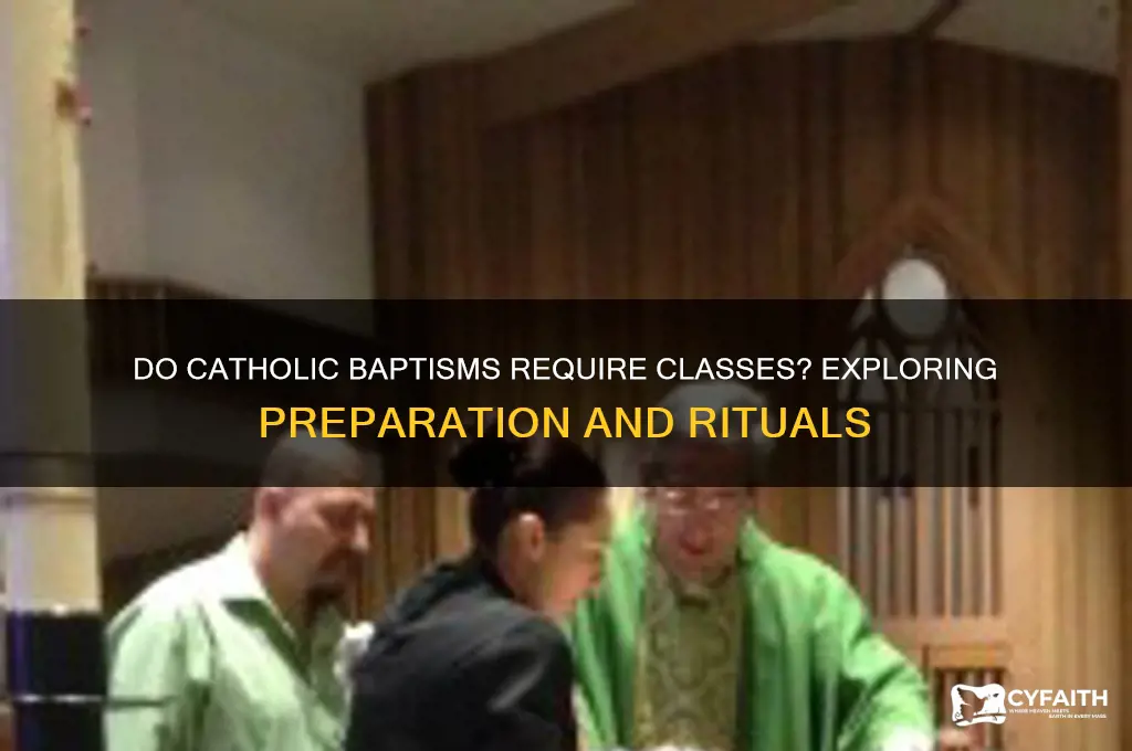 do catholic baptisms require classes