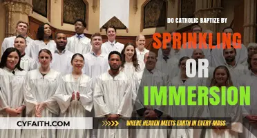 Baptism by Sprinkling or Immersion: Catholic Tradition Explored