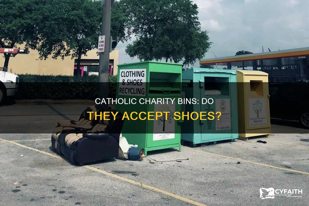 do catholic charity bins take shoes