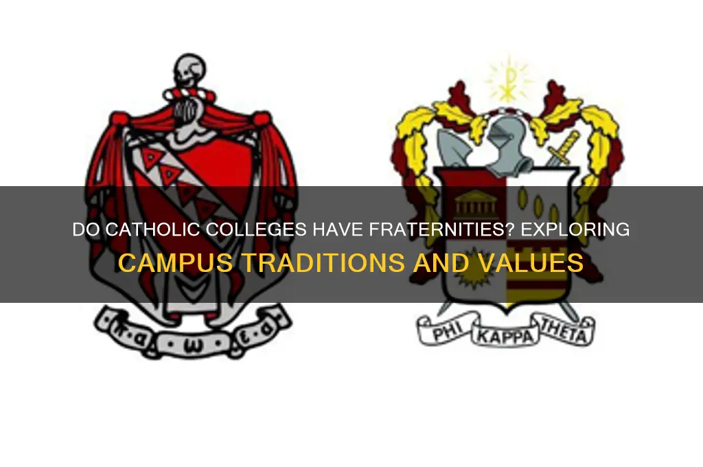 do catholic colleges have fraternities