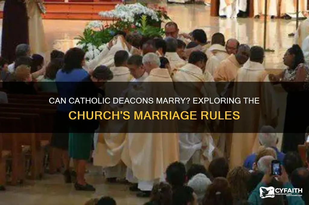 do catholic deacons marry