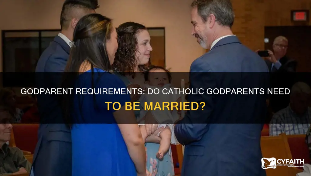 do catholic godparents have to be married
