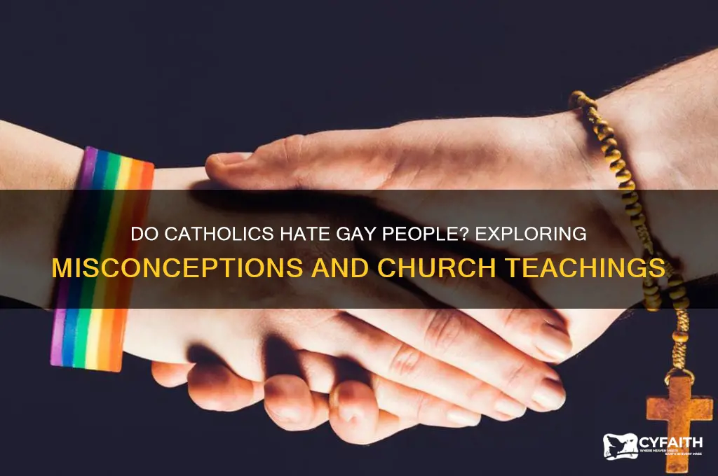 do catholic hate gay people