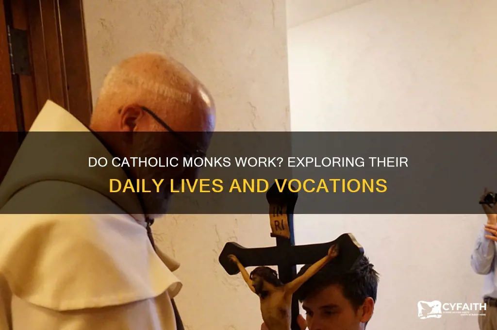 do catholic monks have jobs