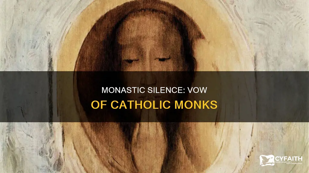 do catholic monks take a vow of silence