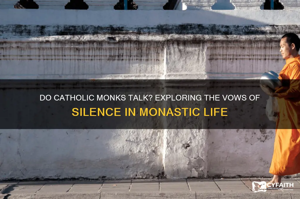 do catholic monks talk