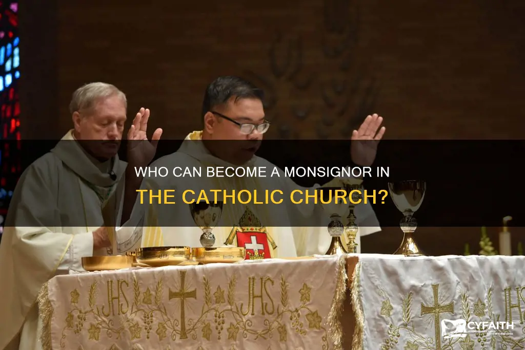do catholic monsignors have to be priestsd