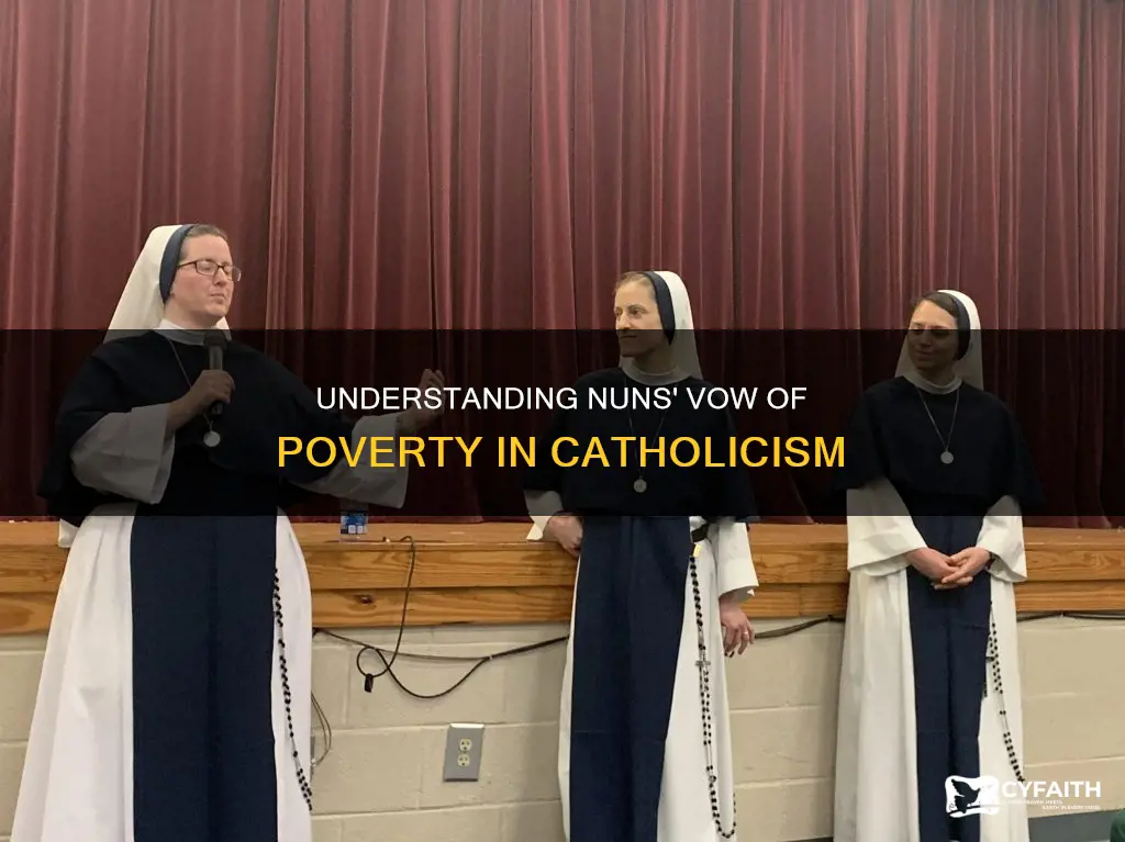 do catholic nuns take a vow of poverty