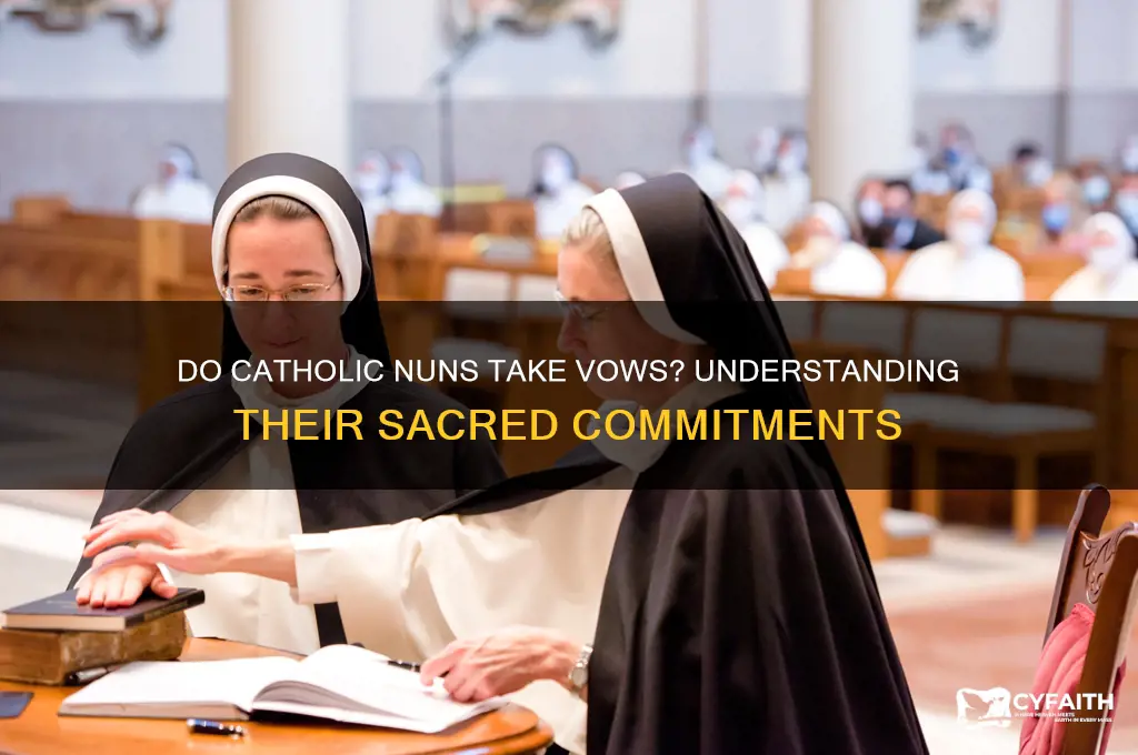 do catholic nuns take vows