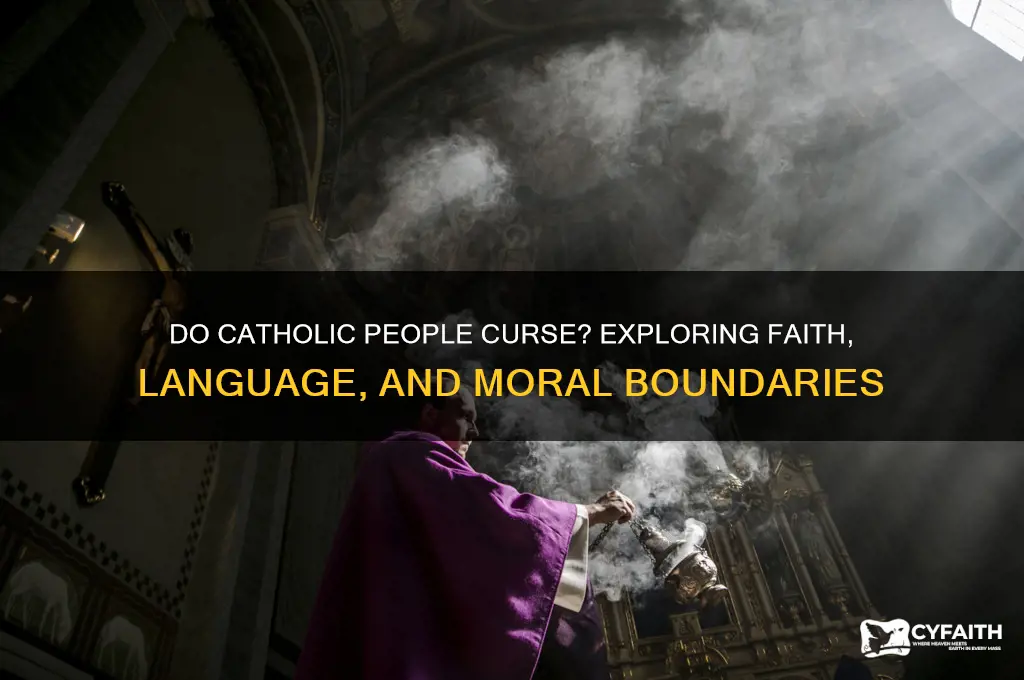 do catholic people curse