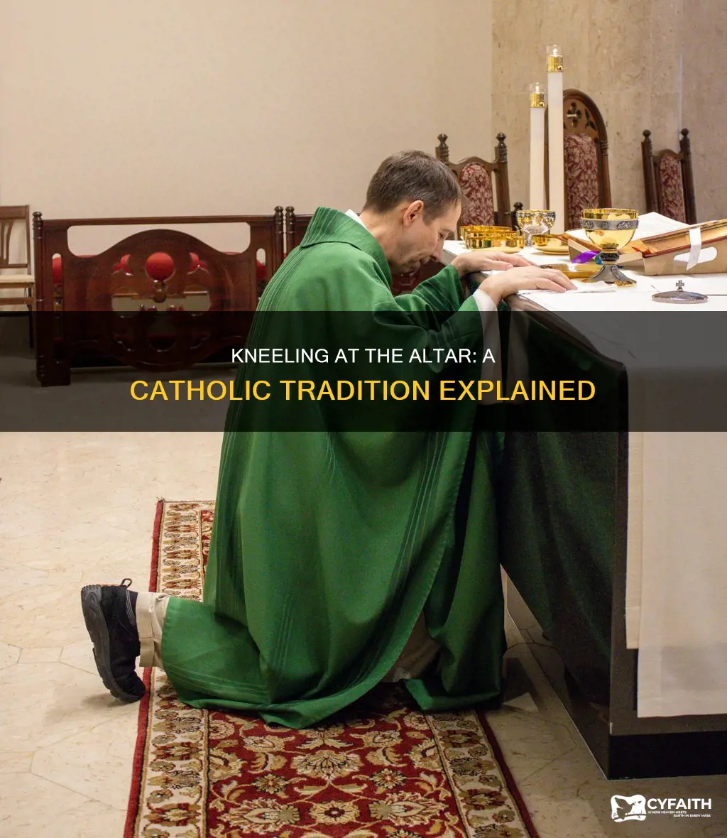 do catholic people still kneel at the alter