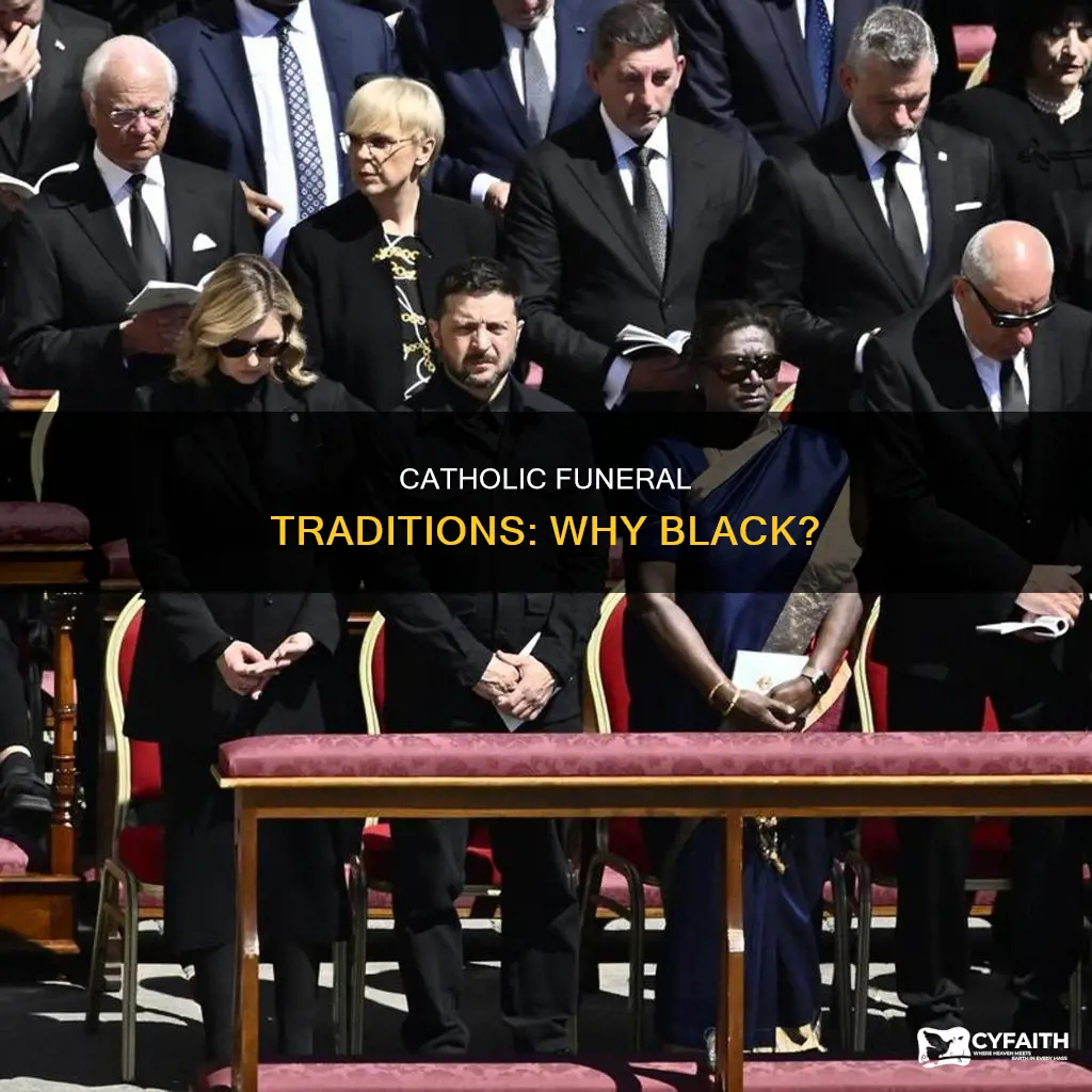 do catholic poeple wear black to funerla
