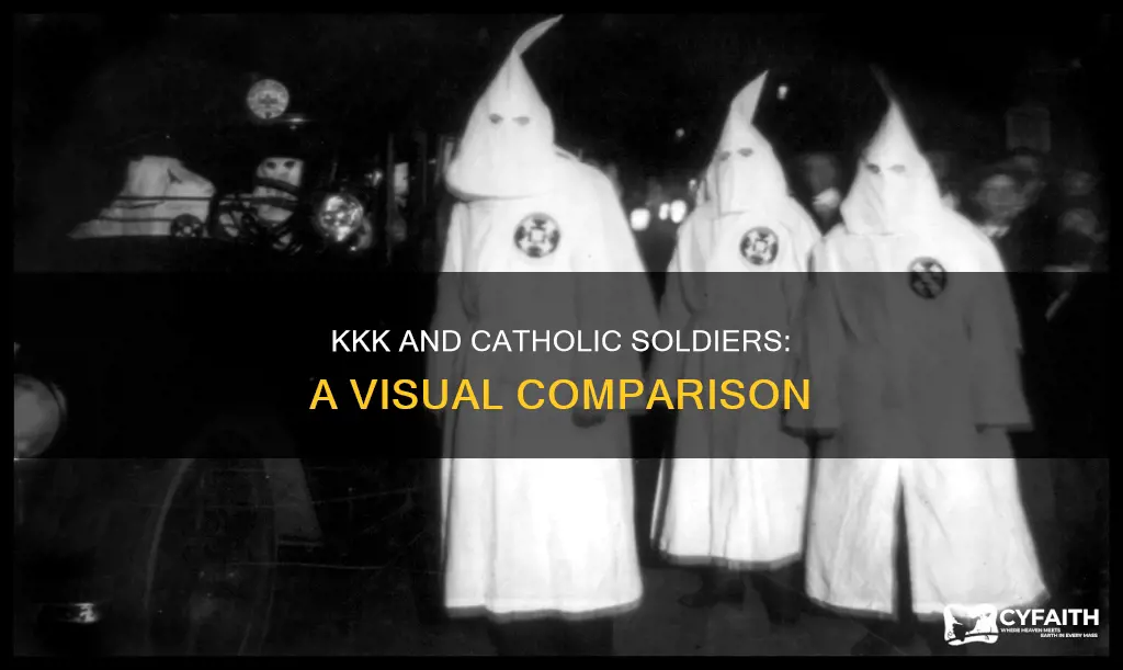 do catholic soldiers look like kkk members