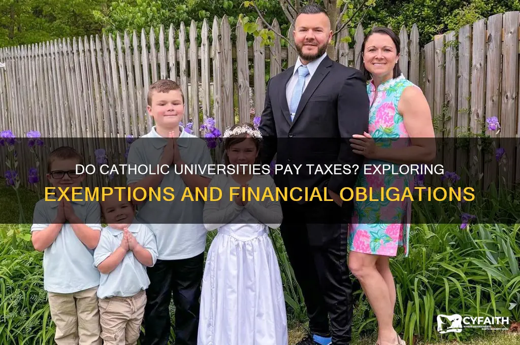 do catholic universities pay taxes