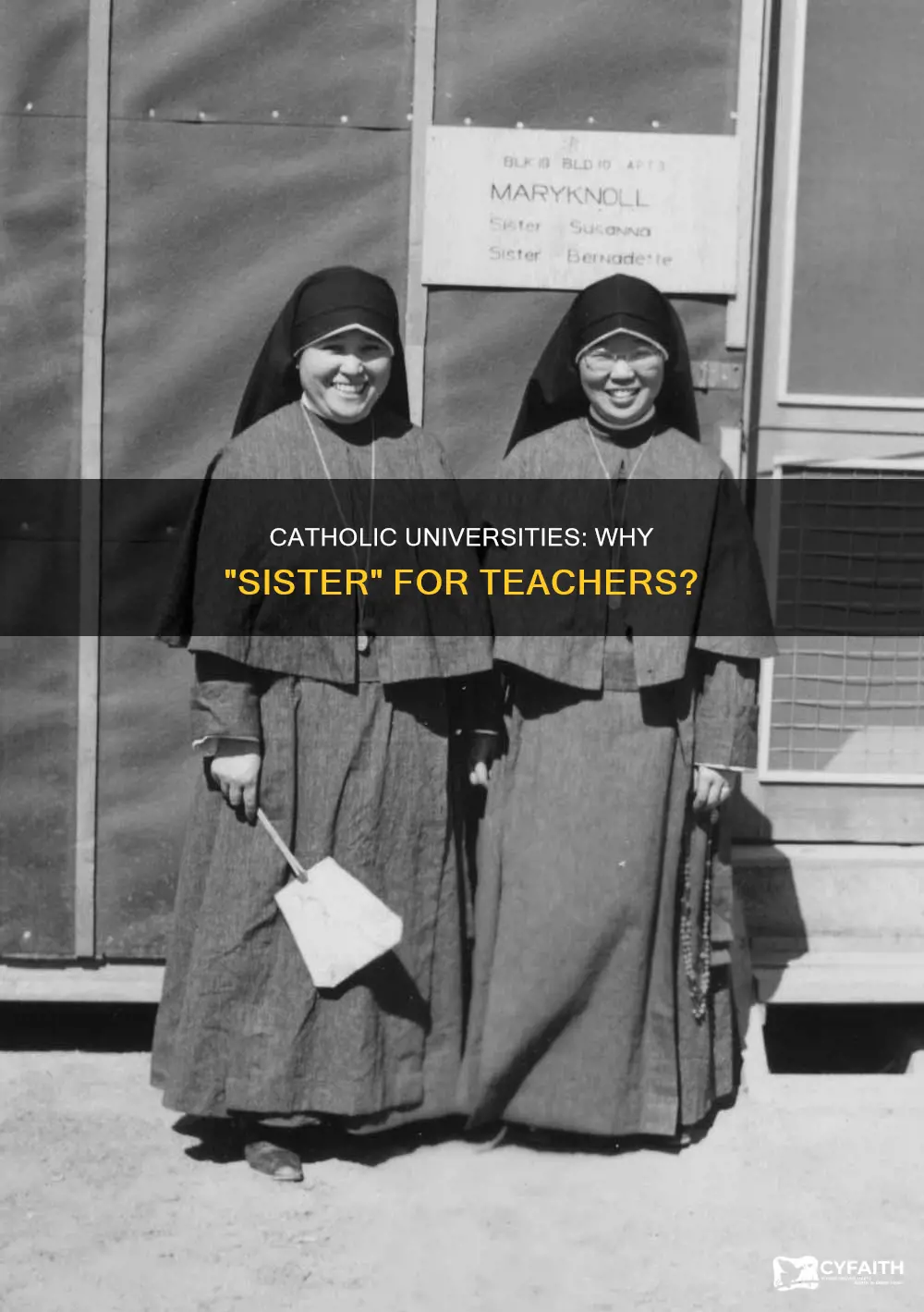do catholic universities refer to teachers as sister