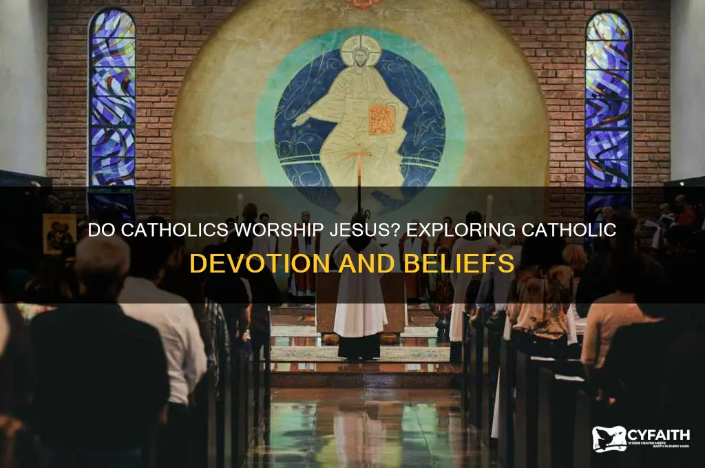 do catholic worship jesus