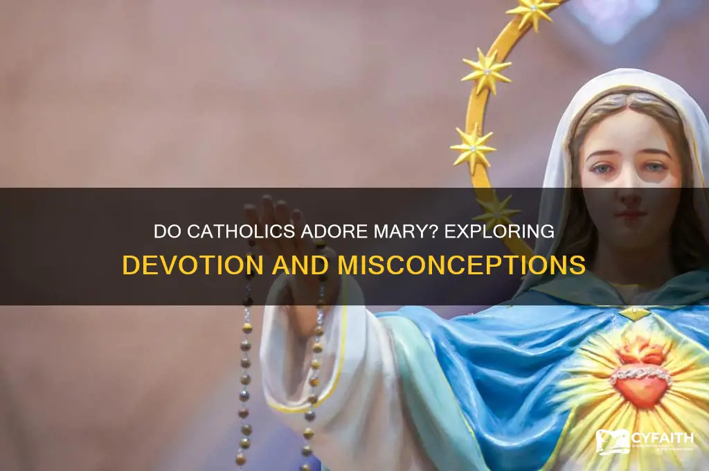 do catholics adore mary