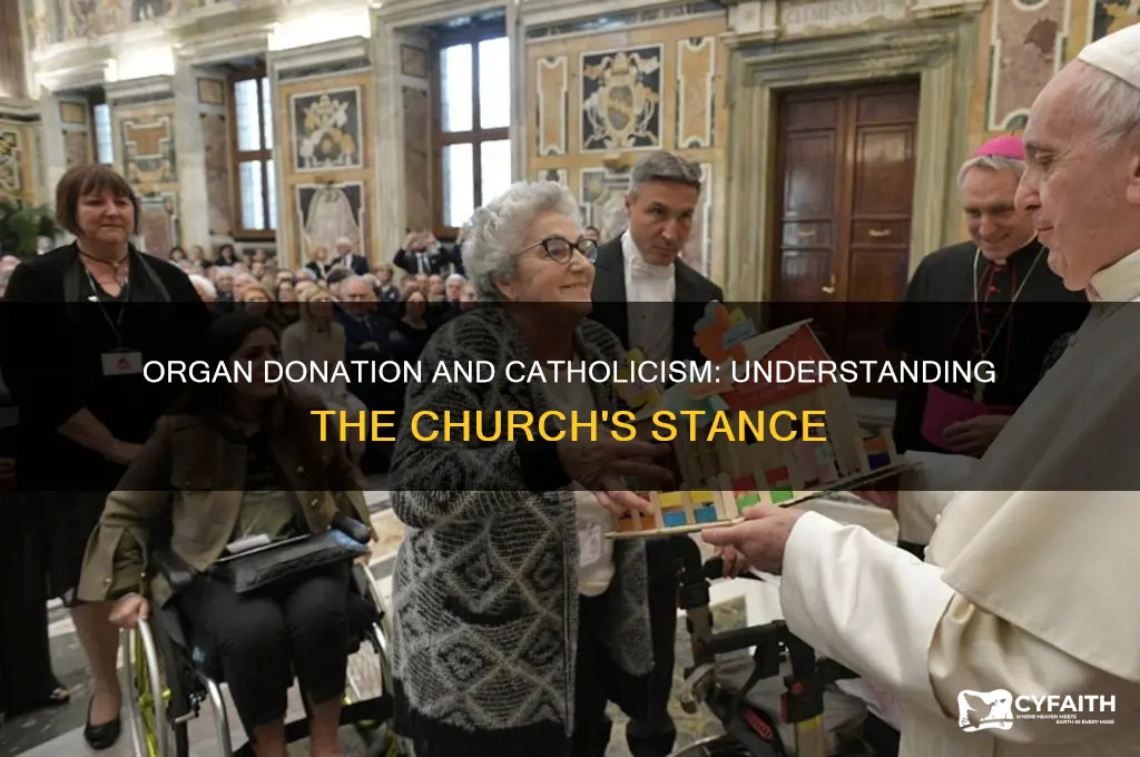 do catholics allow organ donation