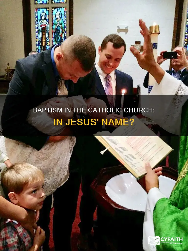 do catholics baptize in the name of jesus
