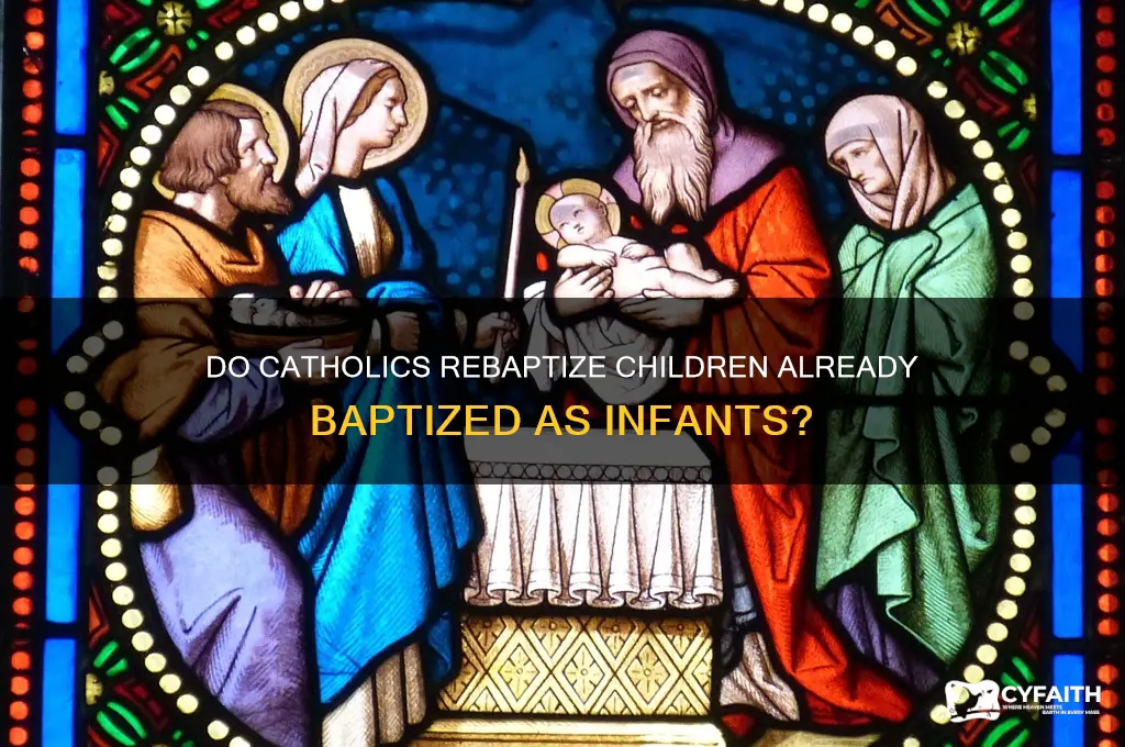 do catholics baptize kids if they were baptized as babies