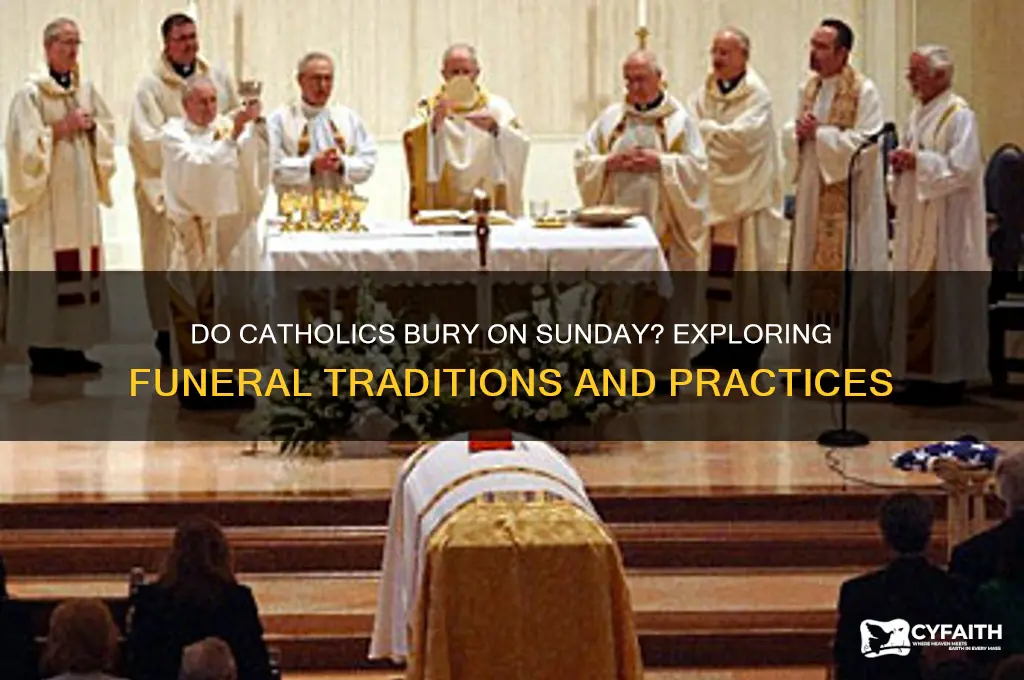 do catholics bury on sunday