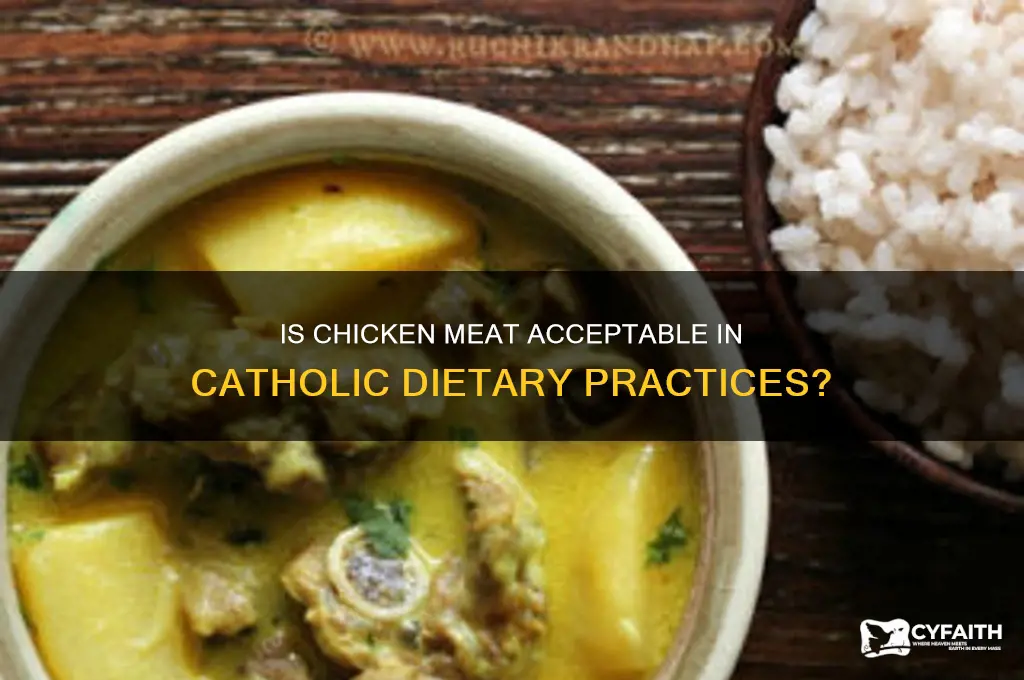 do catholics consider chicken meat