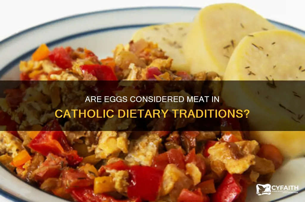do catholics consider eggs meat