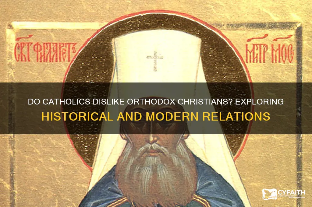 do catholics dislike orthodox