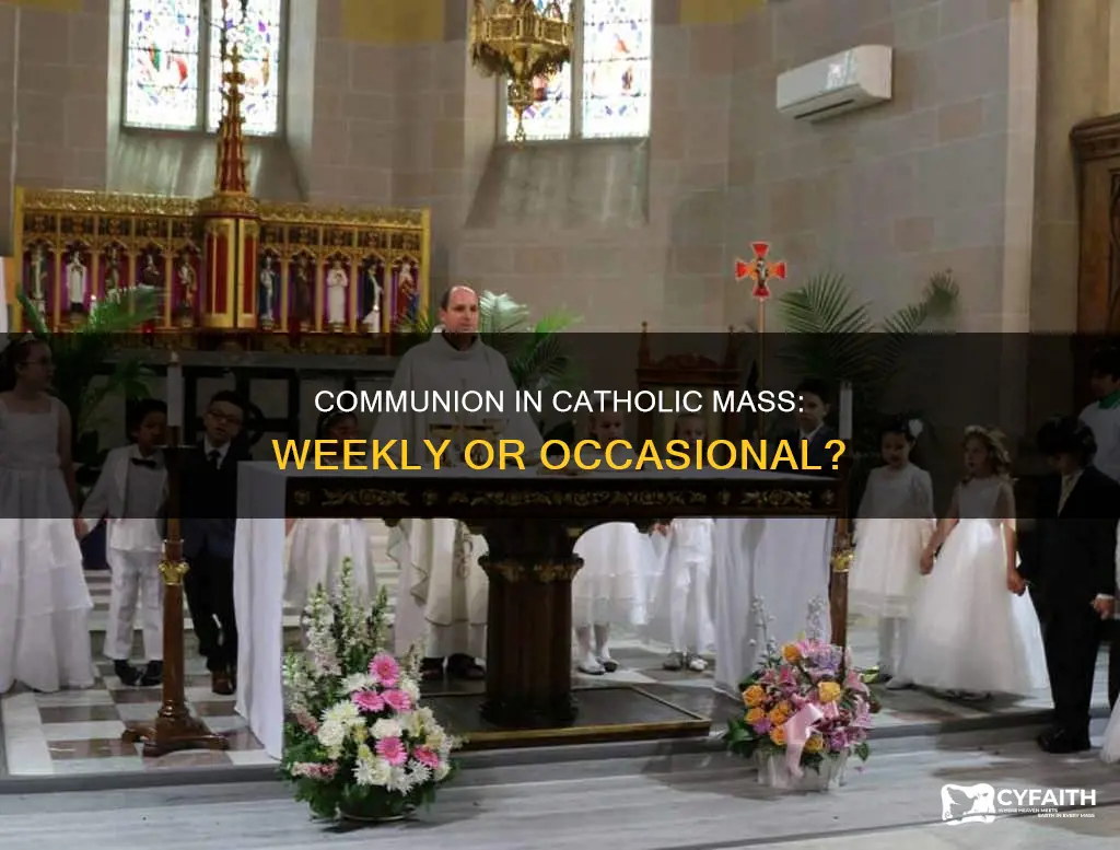 do catholics do communion every sunday