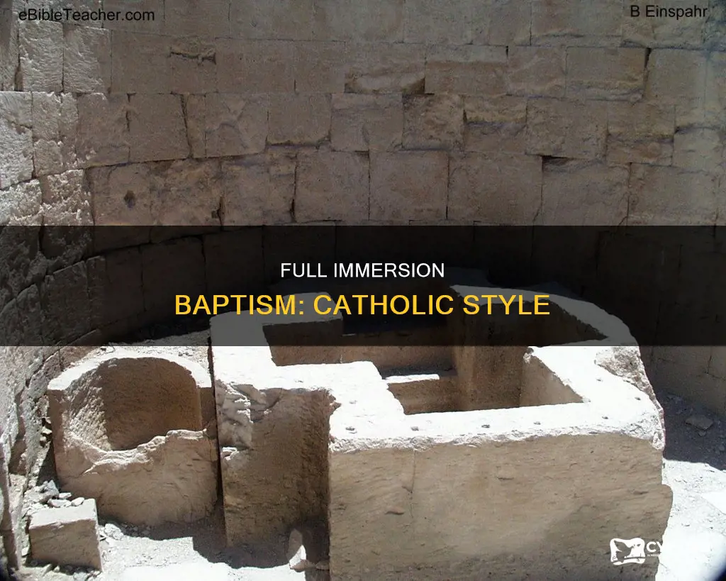 do catholics do full immersion baptism