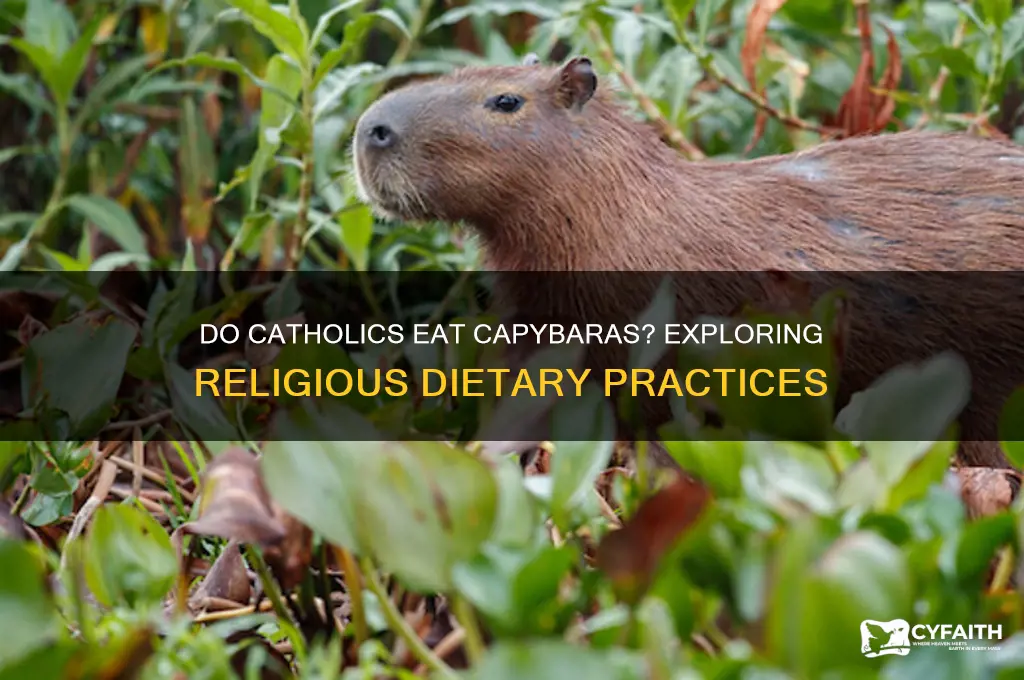 do catholics eat capybaras