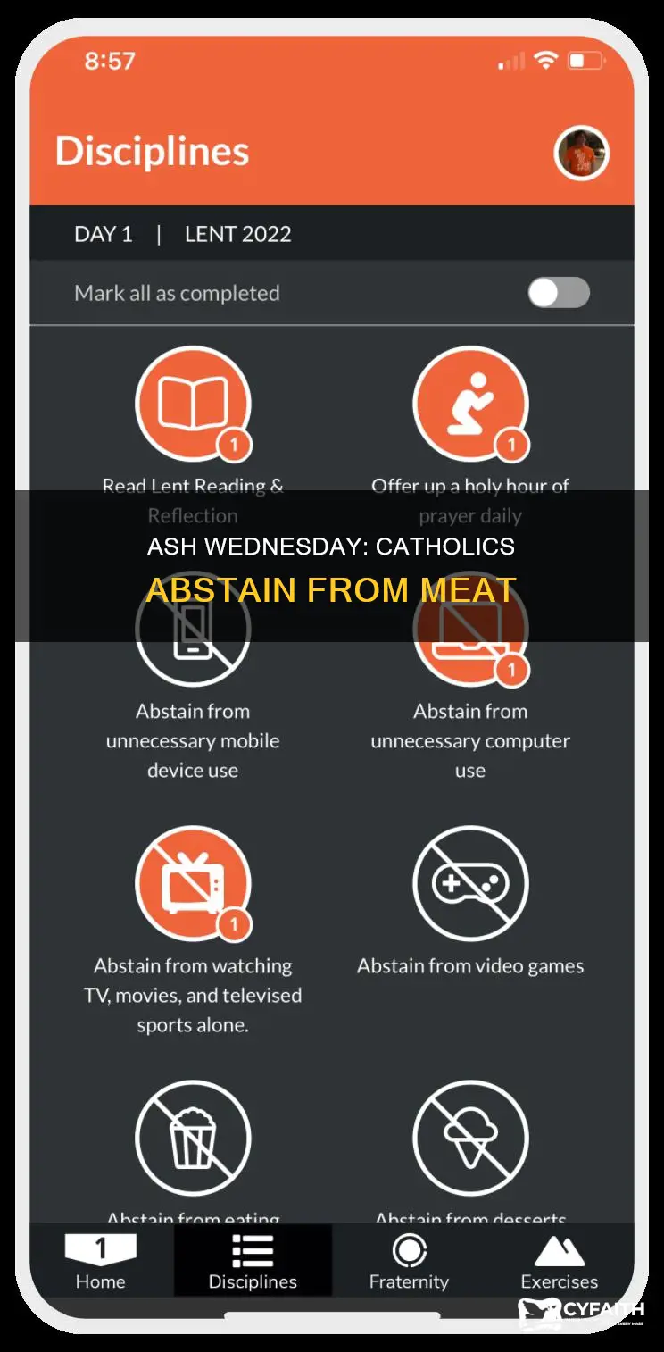 do catholics eat meat on ash wednesday