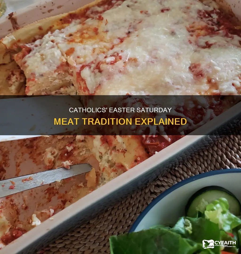 do catholics eat meat on easter saturday