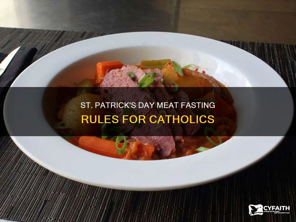 do catholics eat meat on st patricks day